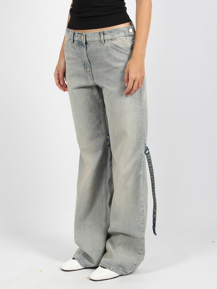 Sailor denim baggy jeans