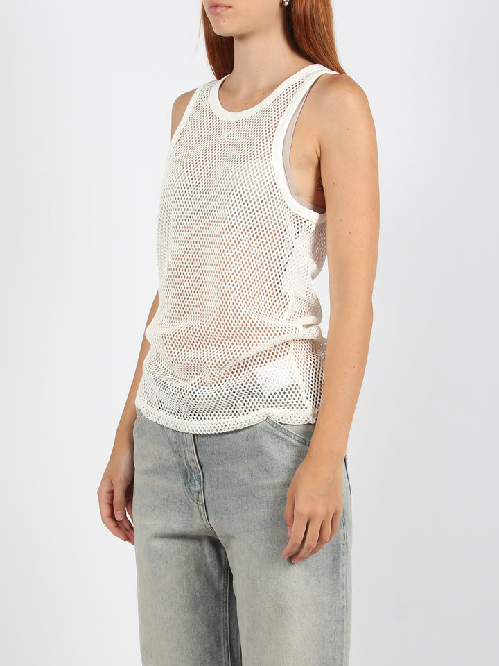 Fishnet tank top