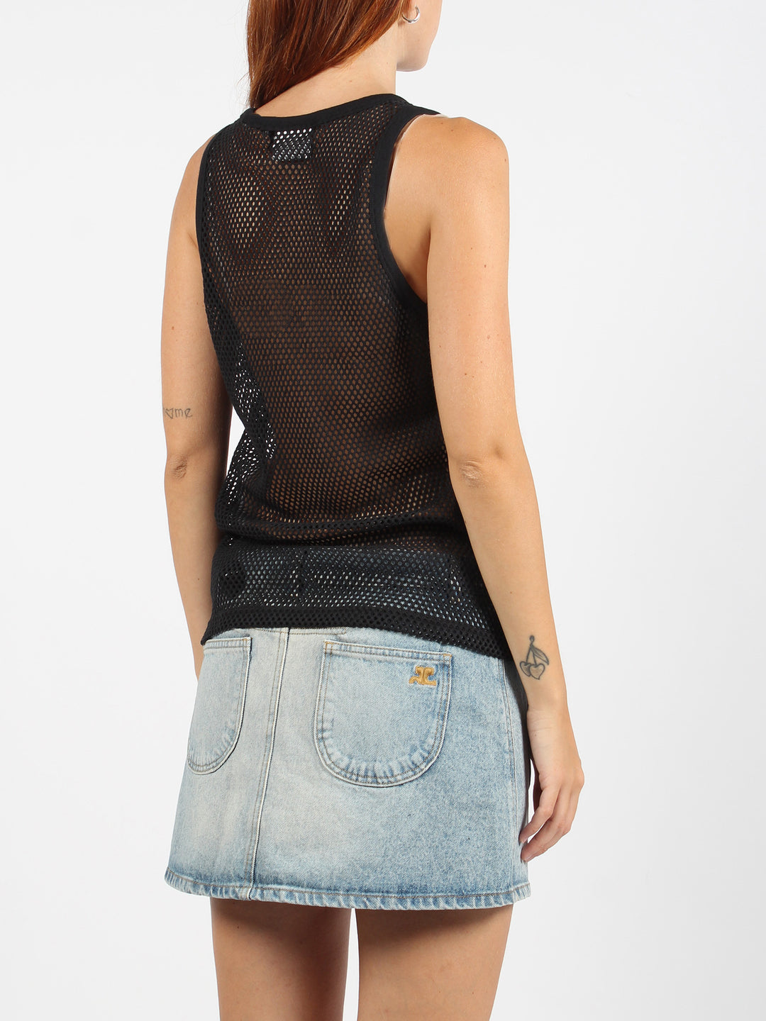 Fishnet tank top