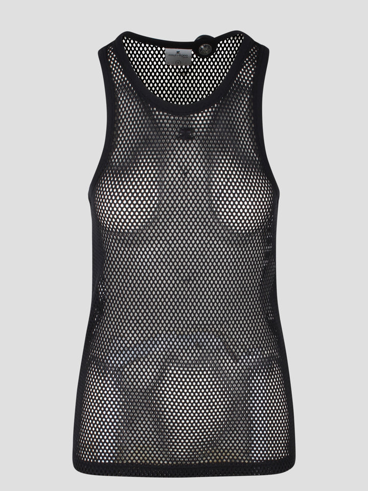 Fishnet tank top