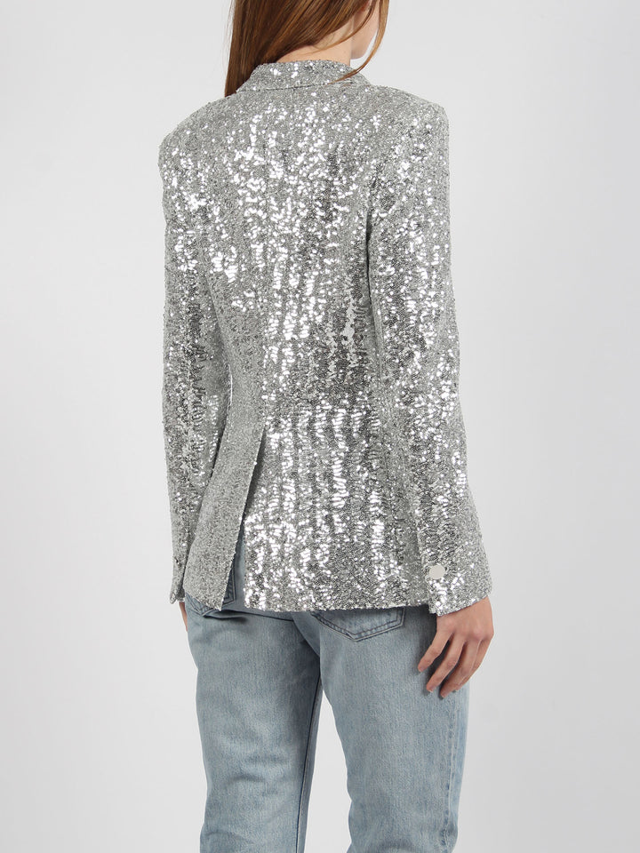 Sequins double-breasted blazer
