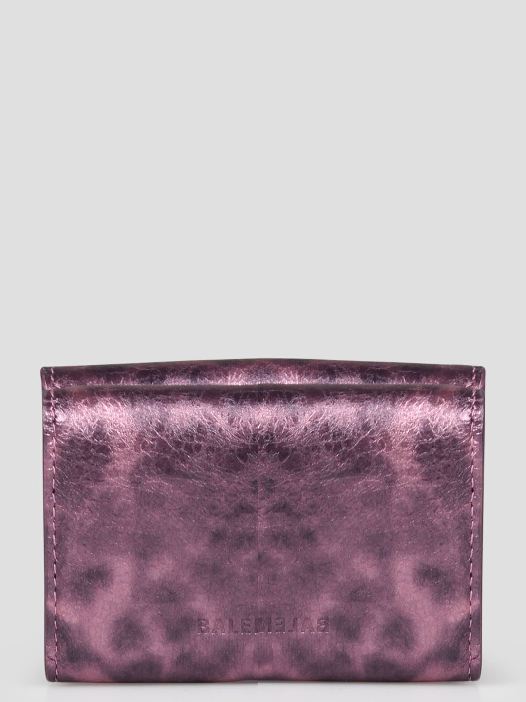 Le cagole metallized leather wallet