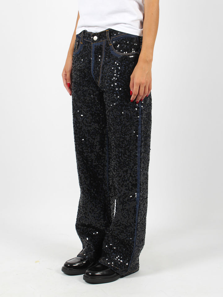 Guff paillettes jeans