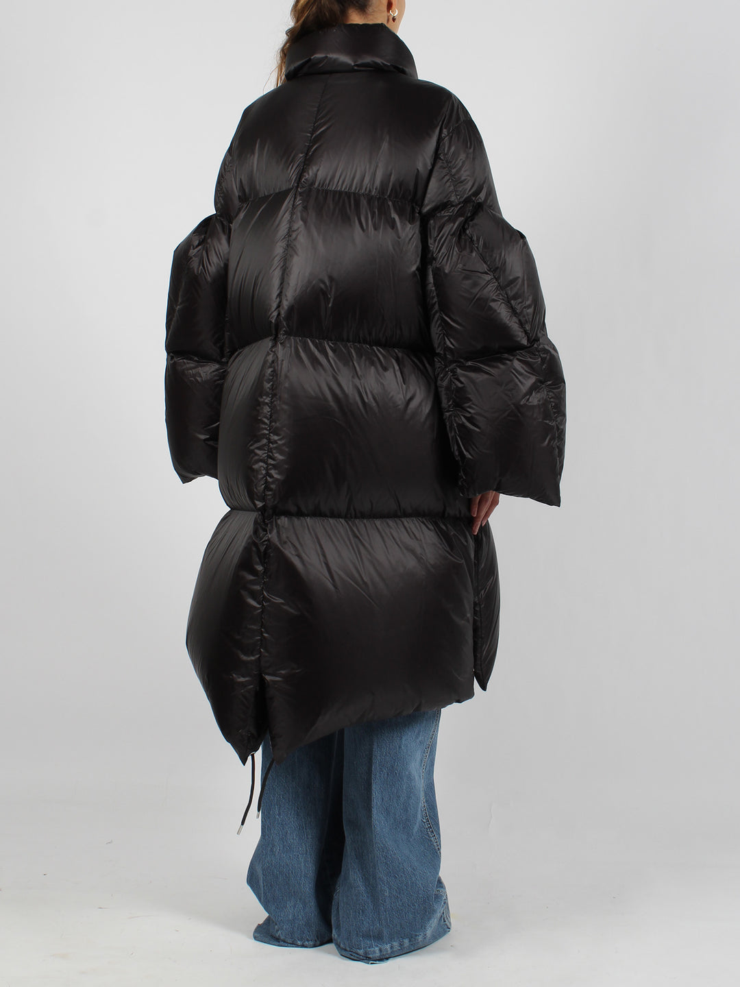 Oversized midi down jacket