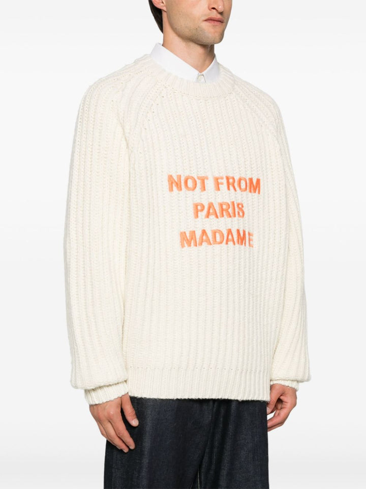 Maglione Le Maille Tressée Slogan