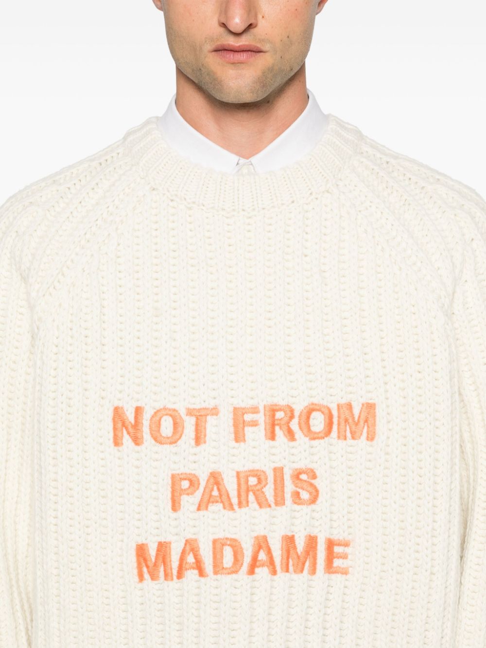 Maglione Le Maille Tressée Slogan