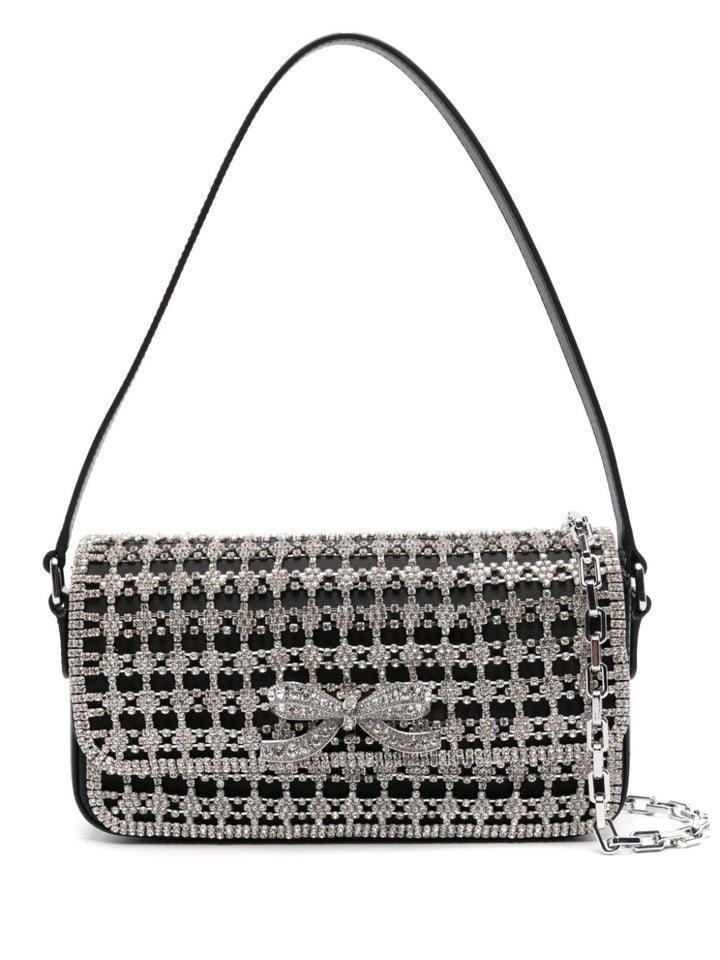 Borsa a spalla con strass