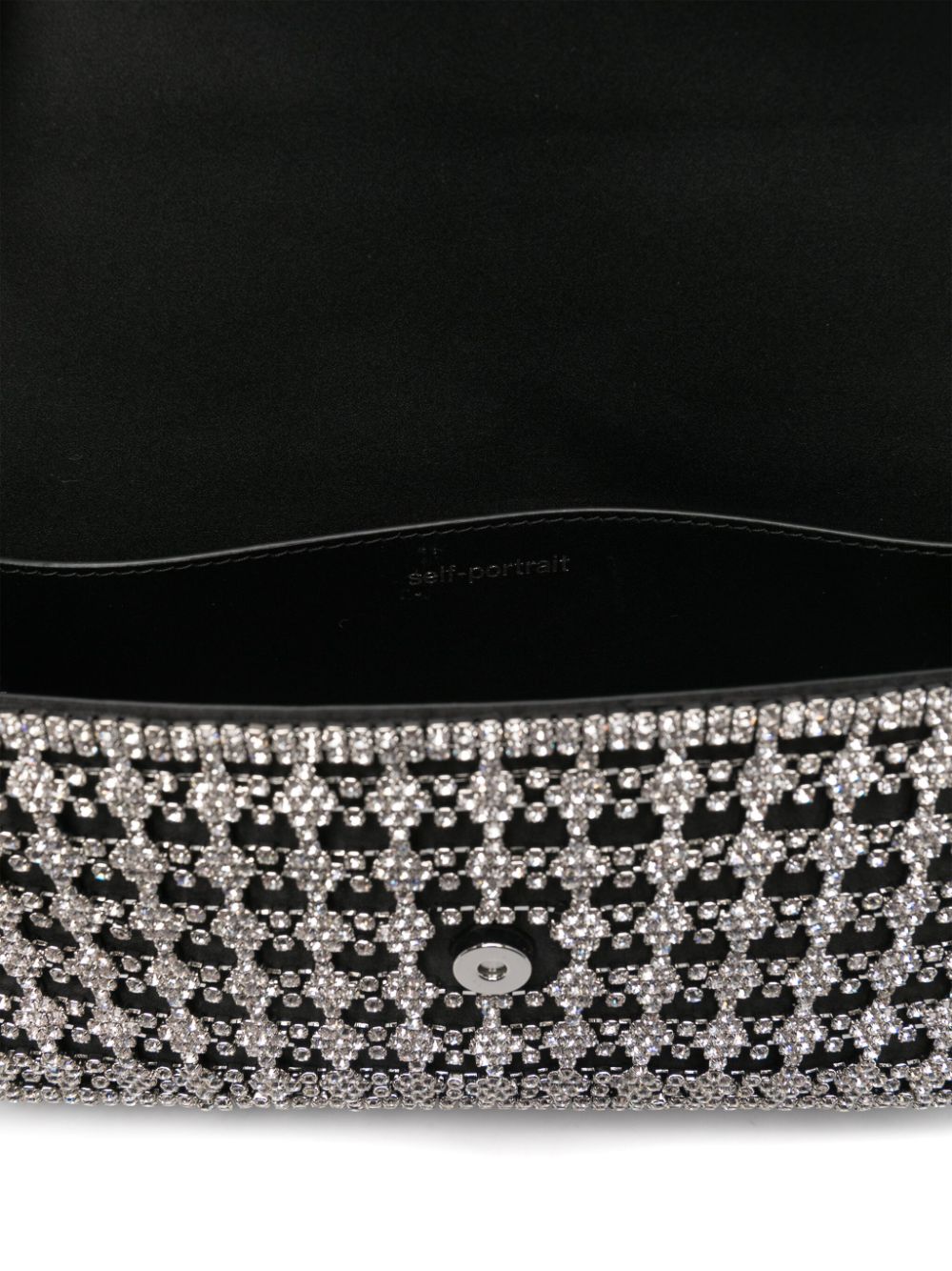 Borsa a spalla con strass