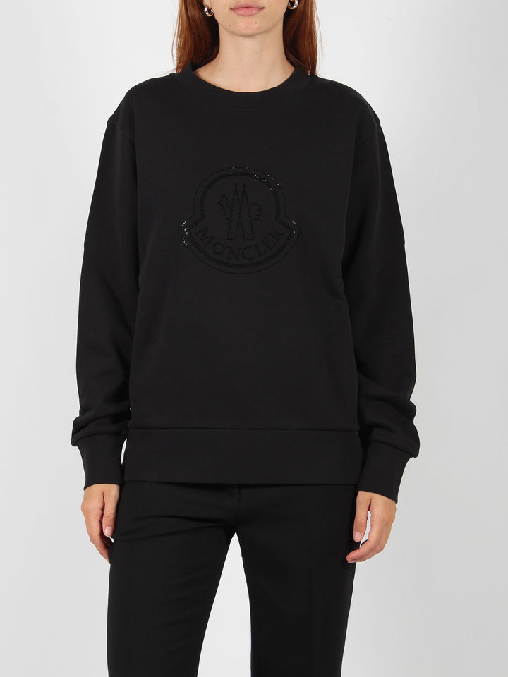 Strass logo sweatshirt