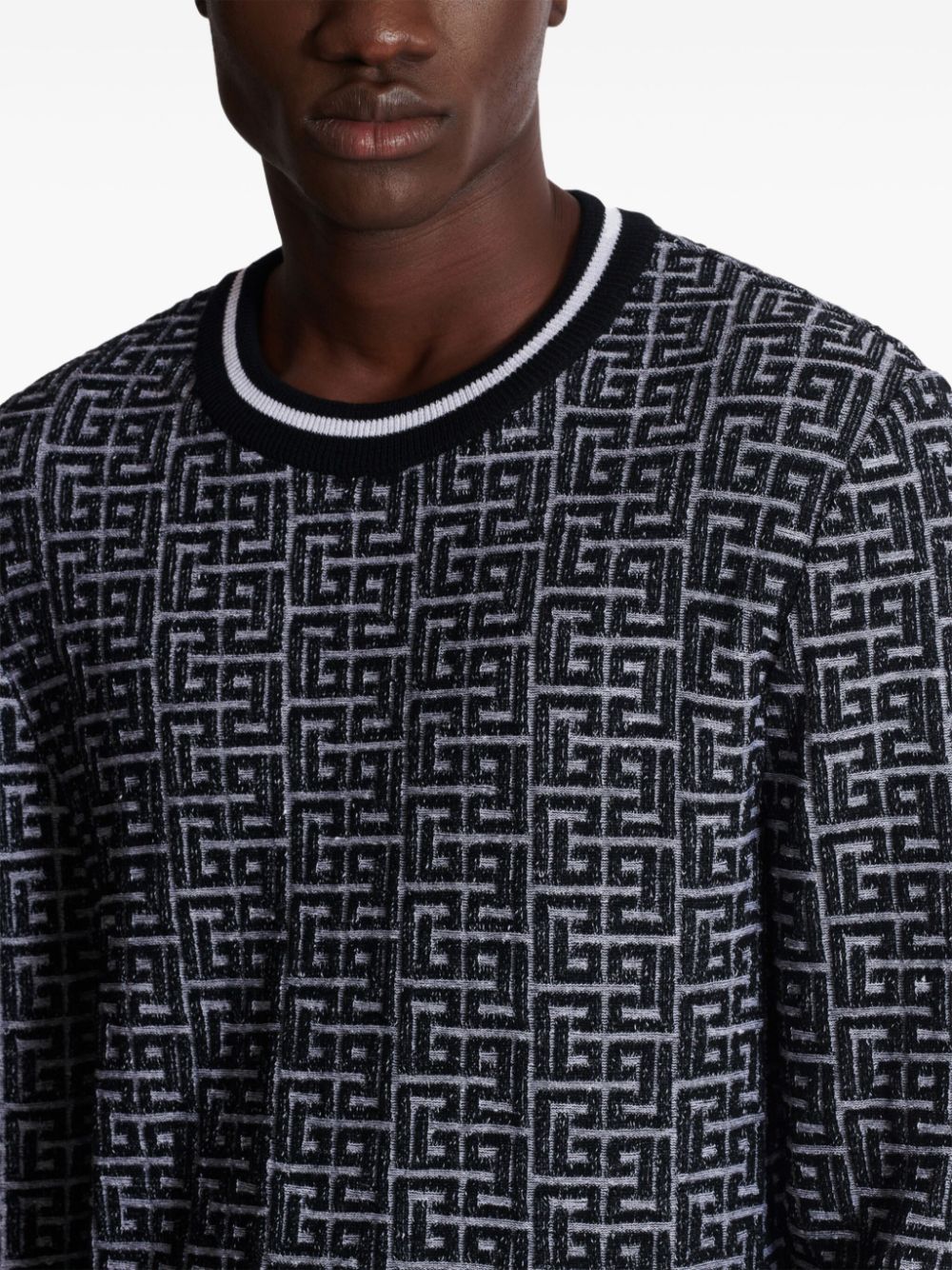 Maglione con motivo jacquard