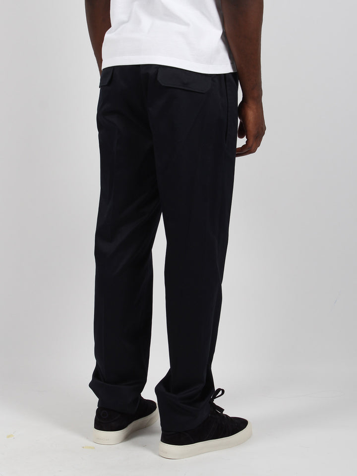 Cotton crêpe jogging trousers