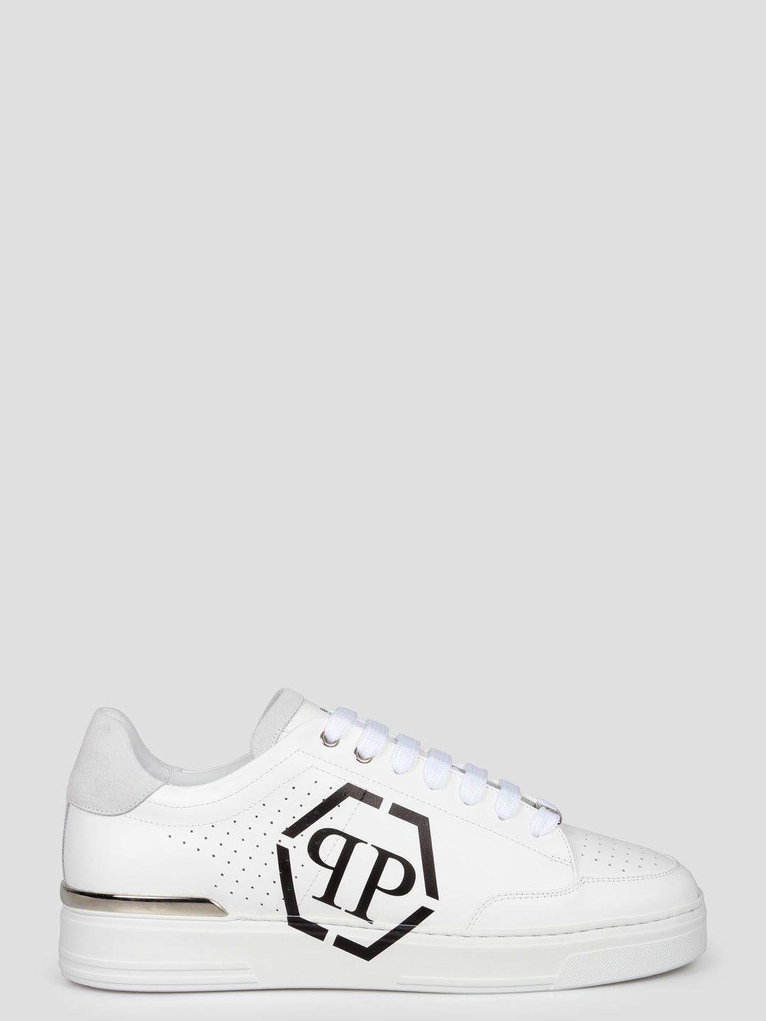 Hexagon lo-top leather sneakers