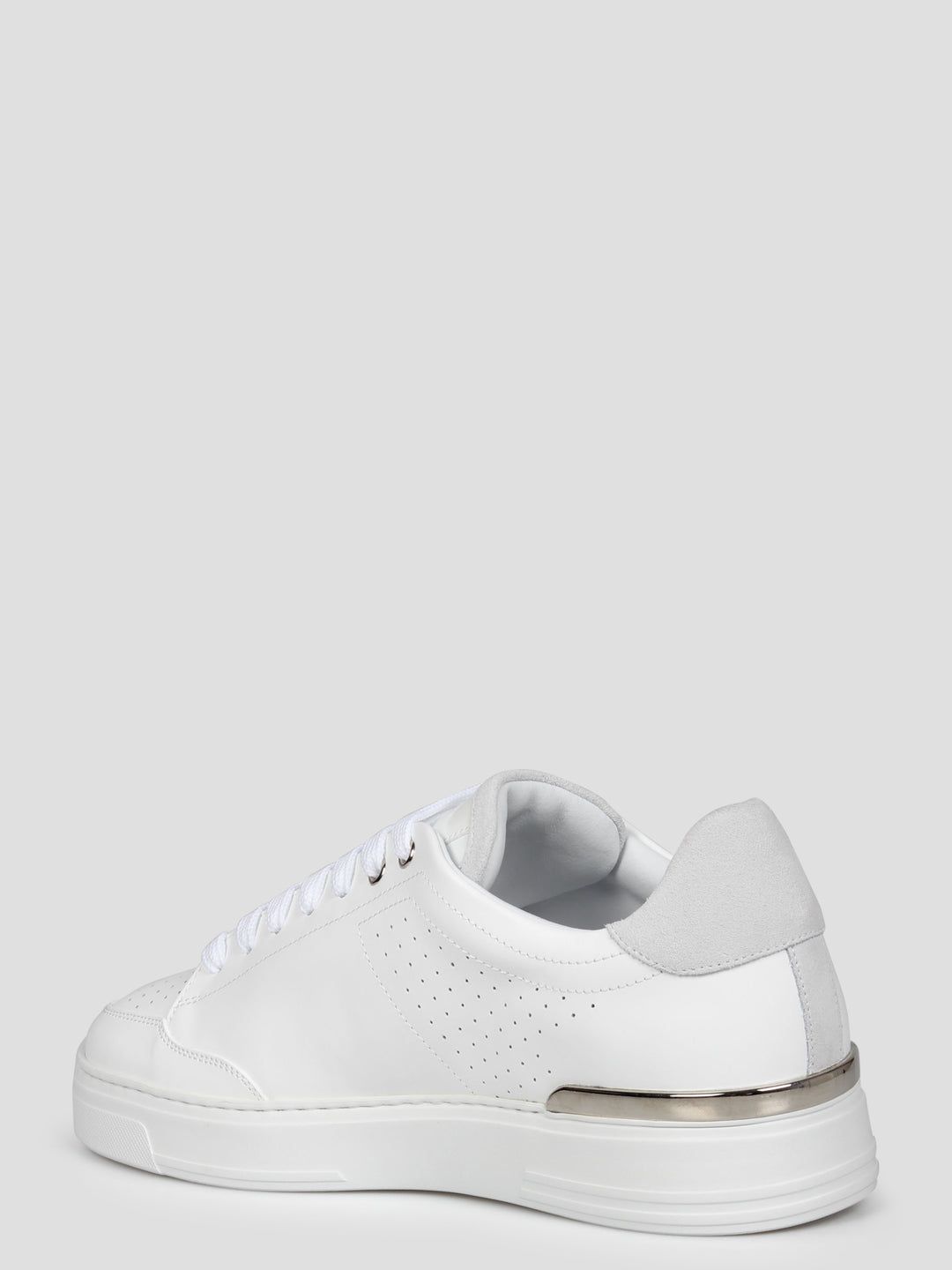 Hexagon lo-top leather sneakers