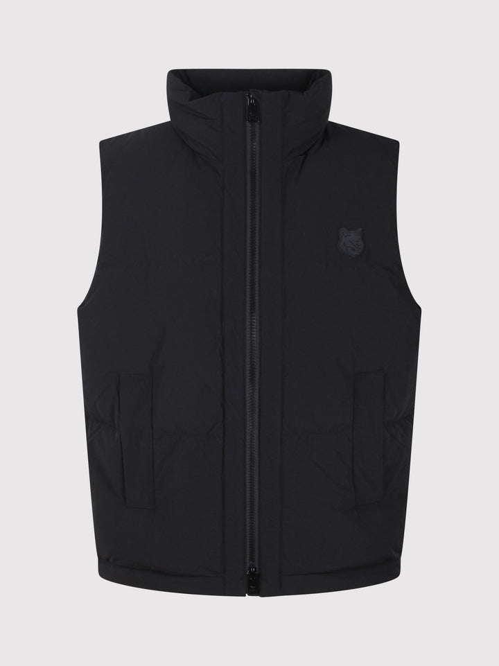 Padded fox head gilet