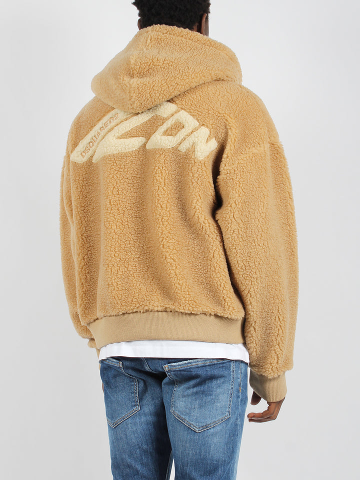 Teddy zipped hoodie