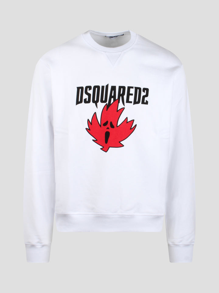 Horror maple leaf sweatshirt