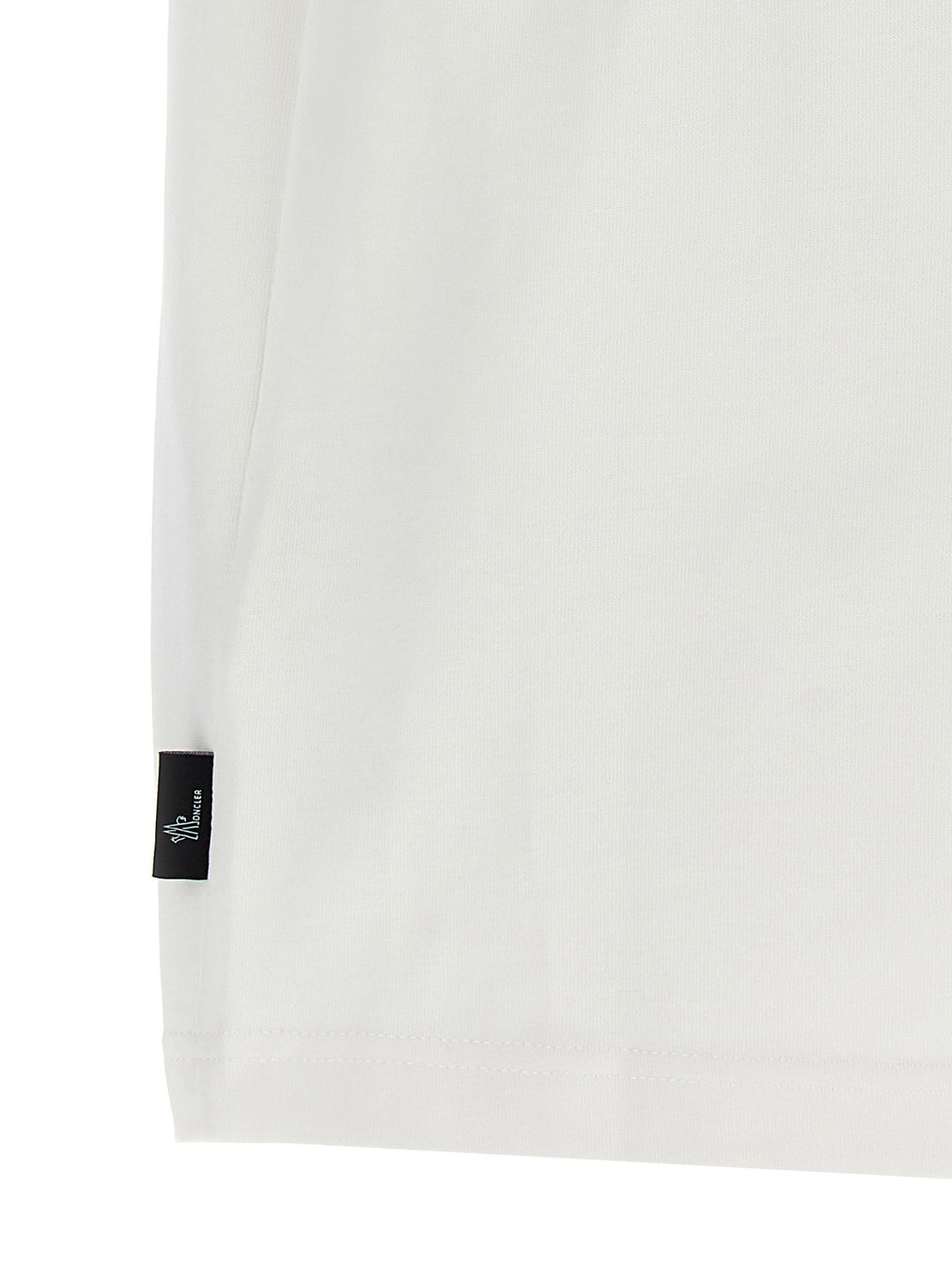 Logo Patch T Shirt Bianco