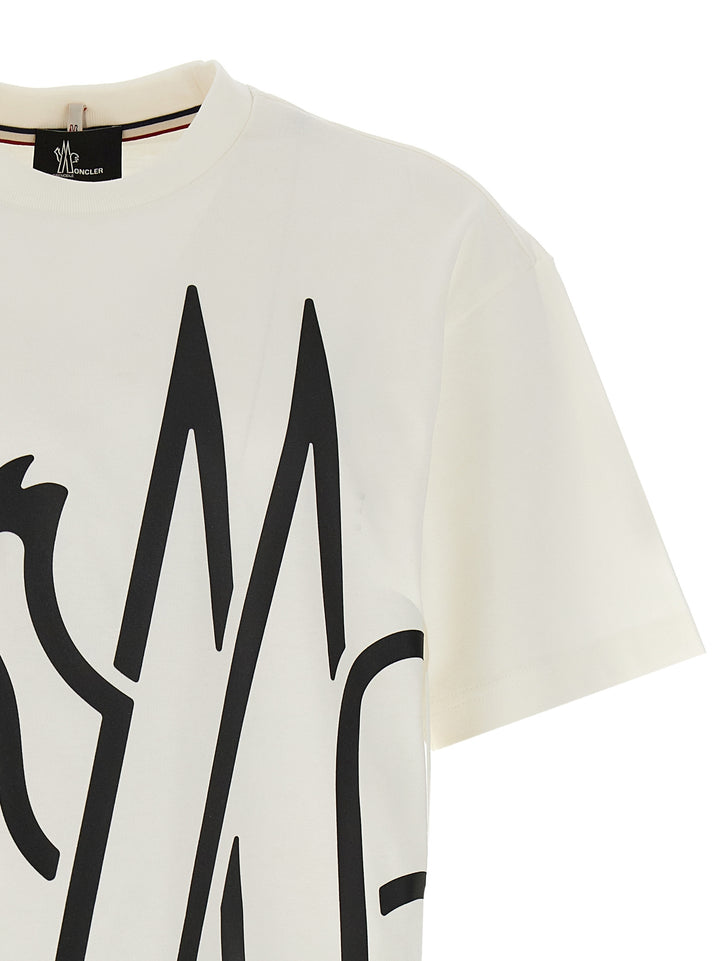 Logo Print T Shirt Bianco/Nero