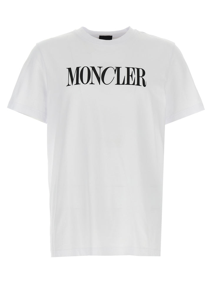 Logo Print T Shirt Bianco/Nero