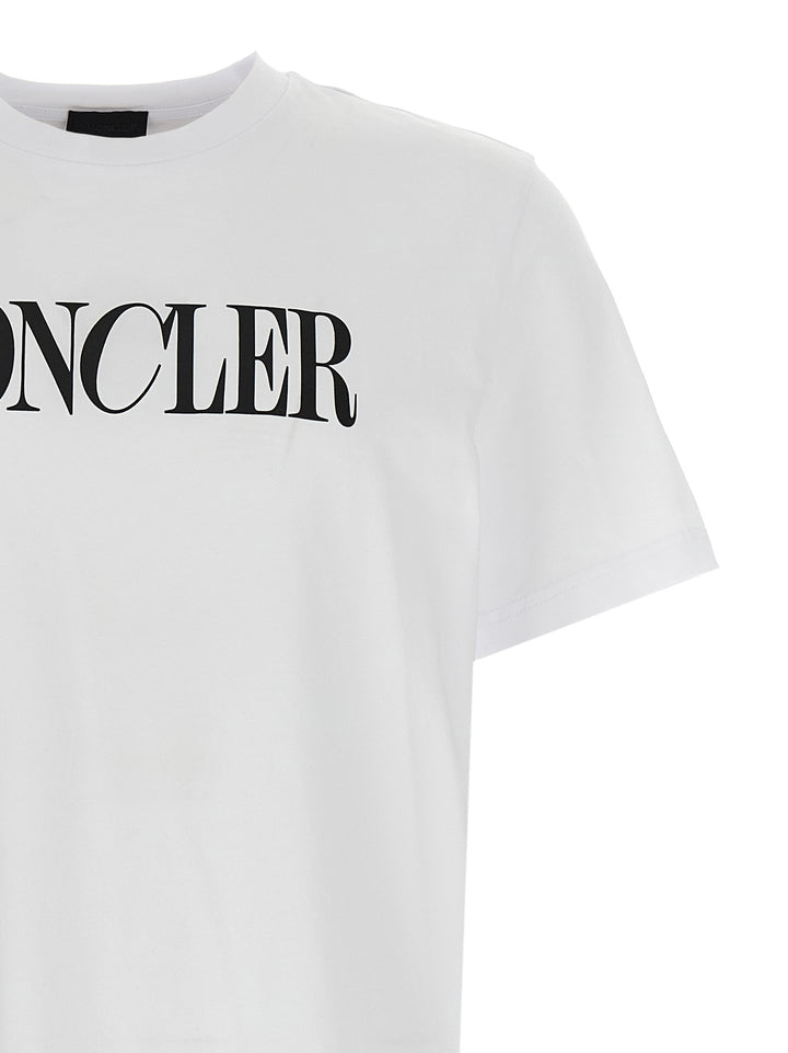 Logo Print T Shirt Bianco/Nero