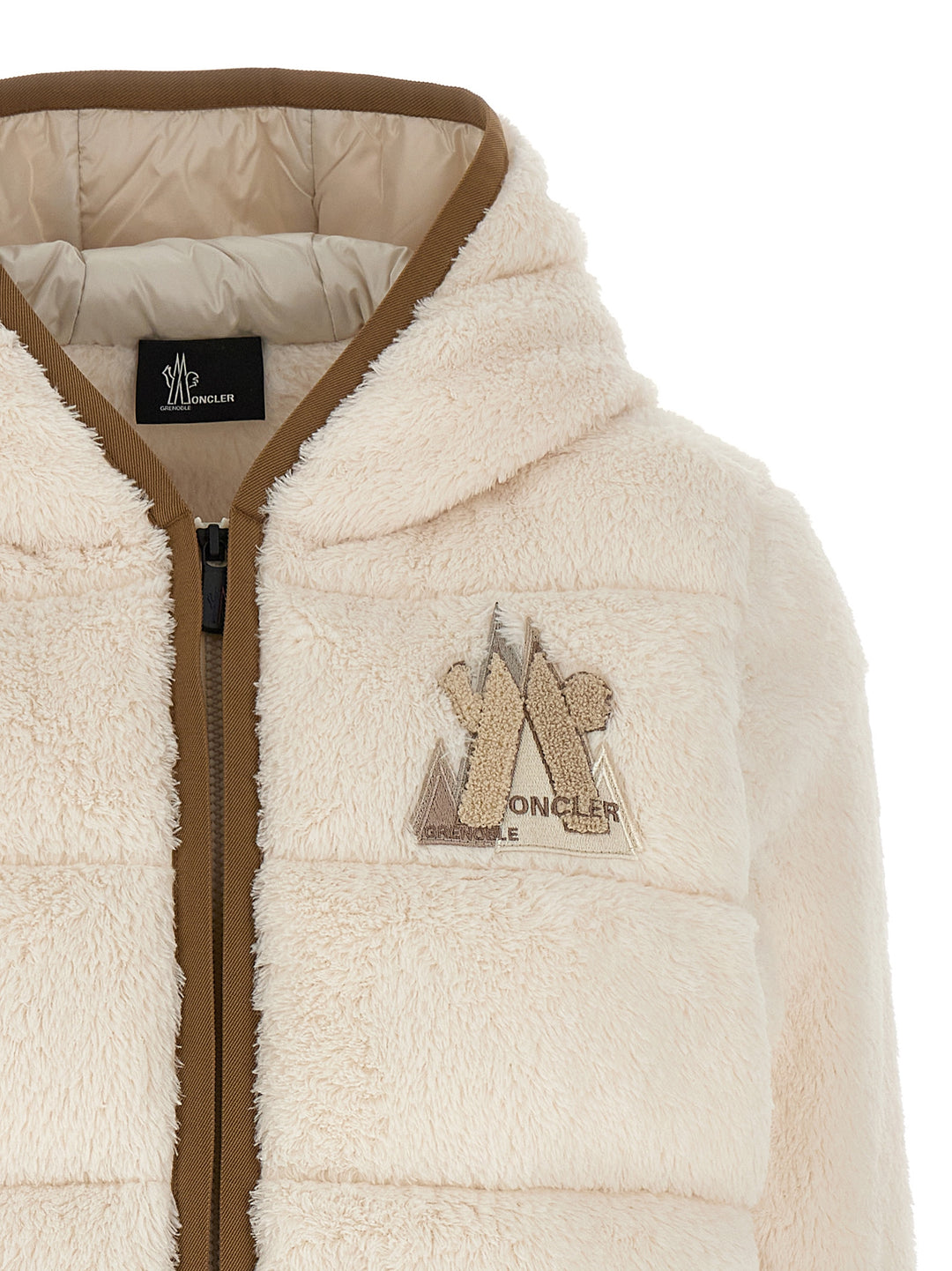 Logo Hooded Cardigan Maglioni Bianco