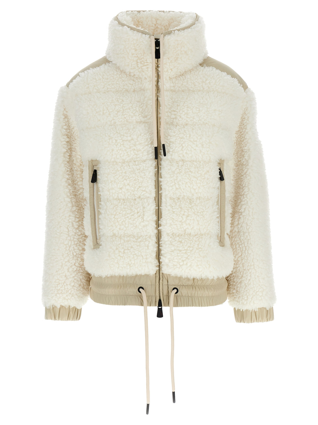 Fur-Effect Down Jacket Giacche Bianco