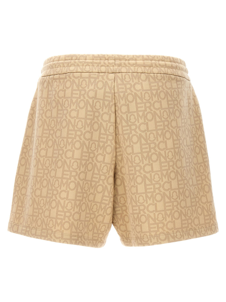 All Over Logo Bermuda Shorts Bermuda, Short Beige