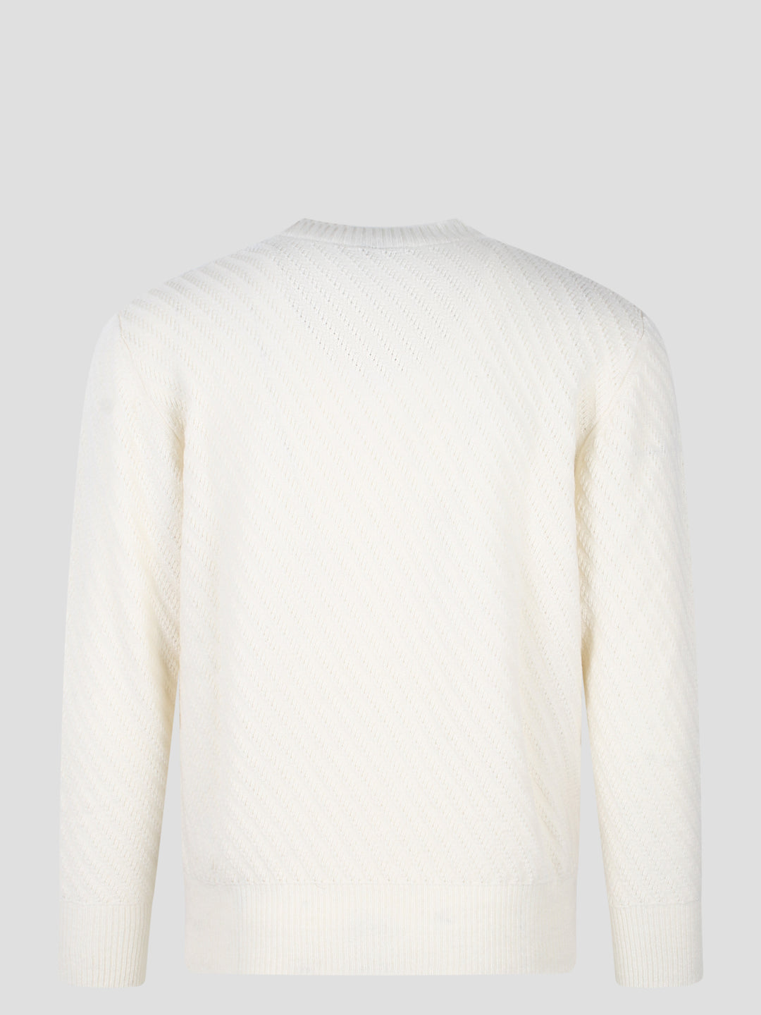 Round neck wool sweater