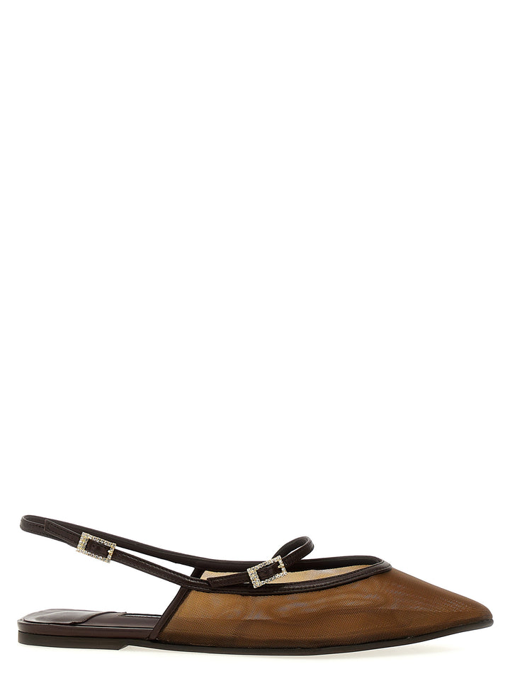 Morgana Flat Shoes Marrone