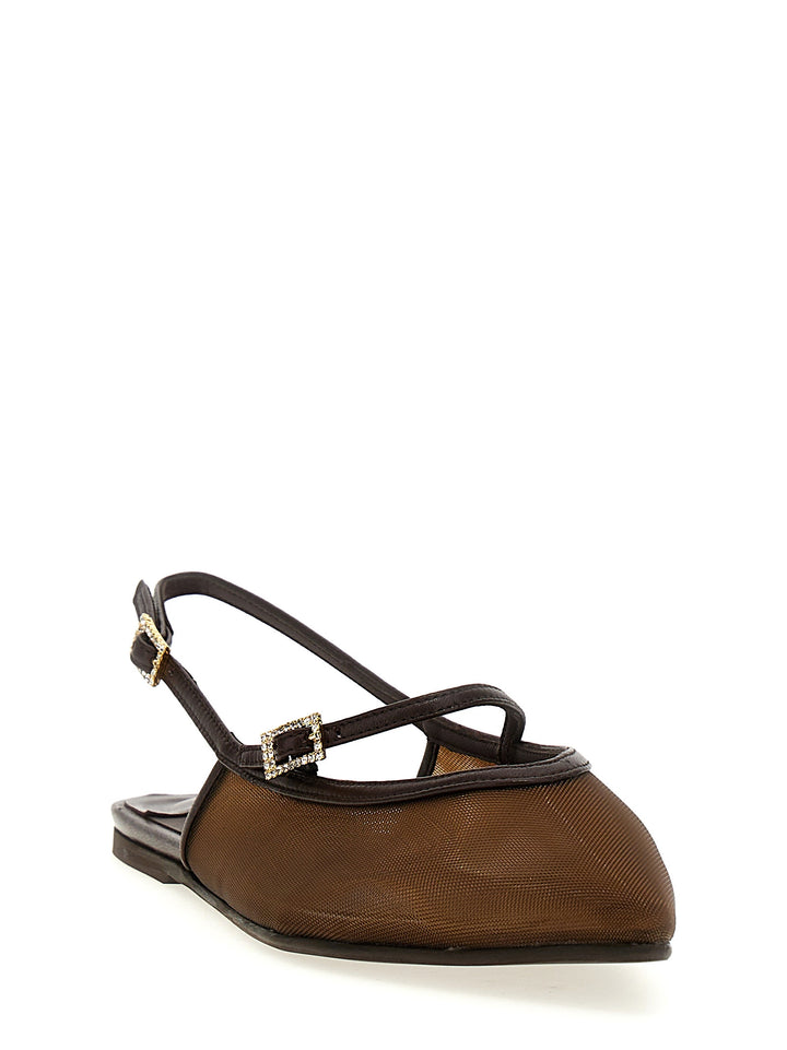 Morgana Flat Shoes Marrone