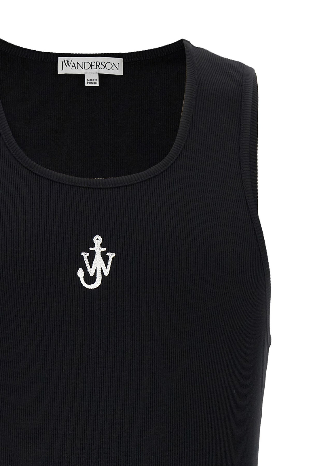 Anchor Embroidery Top Nero