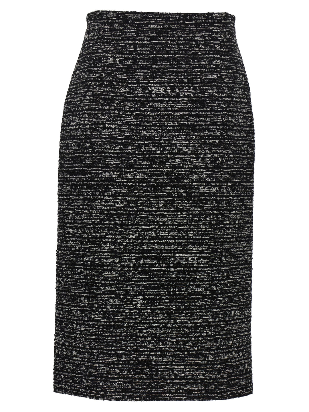 Tweed Skirt Gonne Bianco/Nero