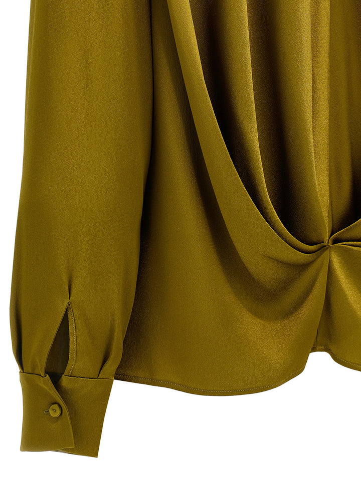 Draped Shirt Camicie Verde