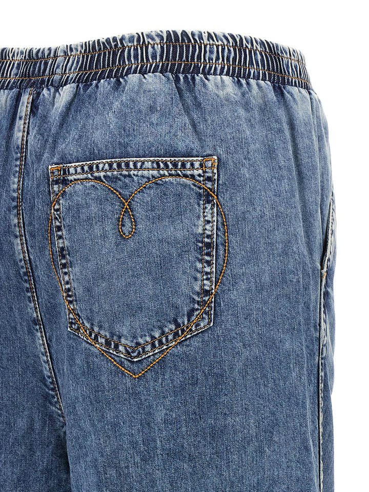 Embroidery Jeans Celeste