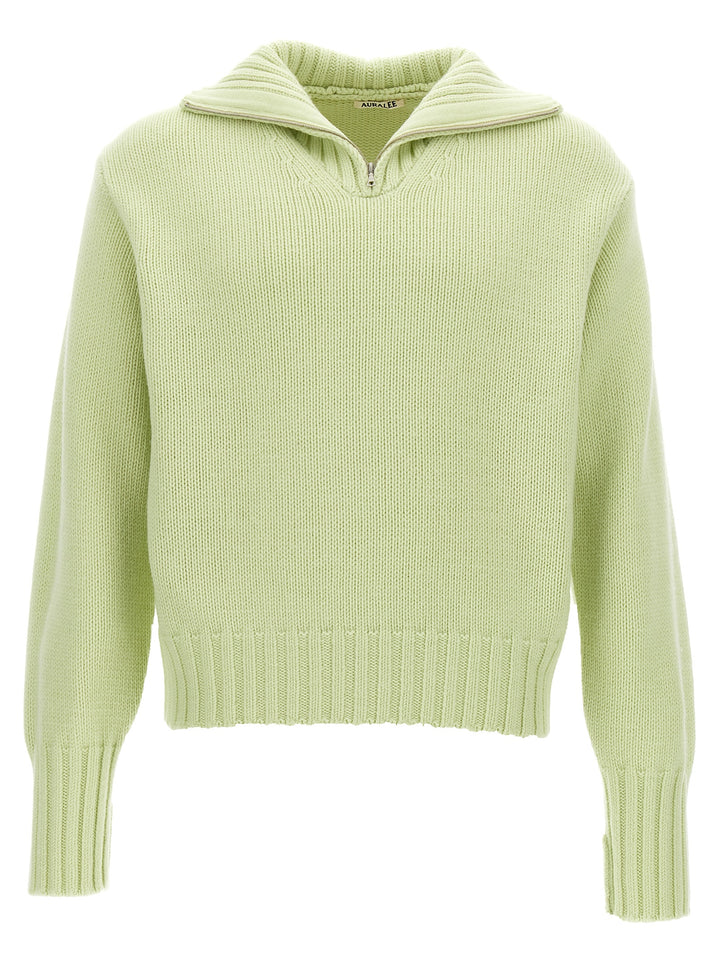 Half Zip Sweater Maglioni Verde