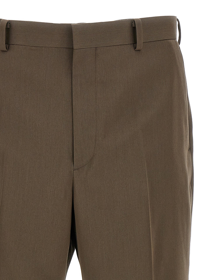 Gabardine Trousers Pantaloni Marrone