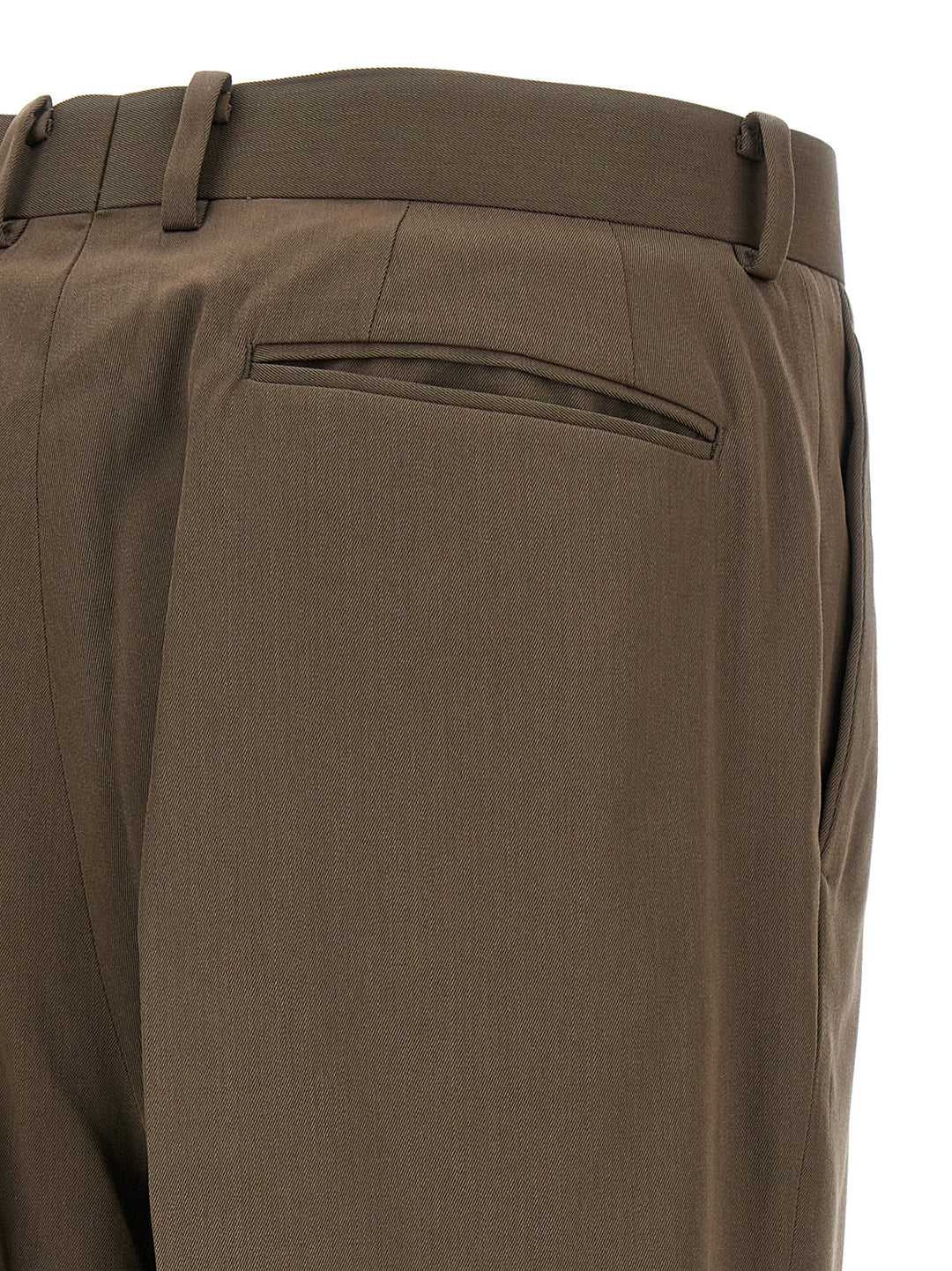 Gabardine Trousers Pantaloni Marrone