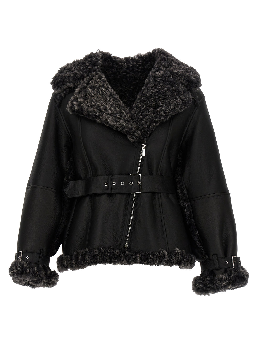 Reversible Sheepskin Pellicce Nero