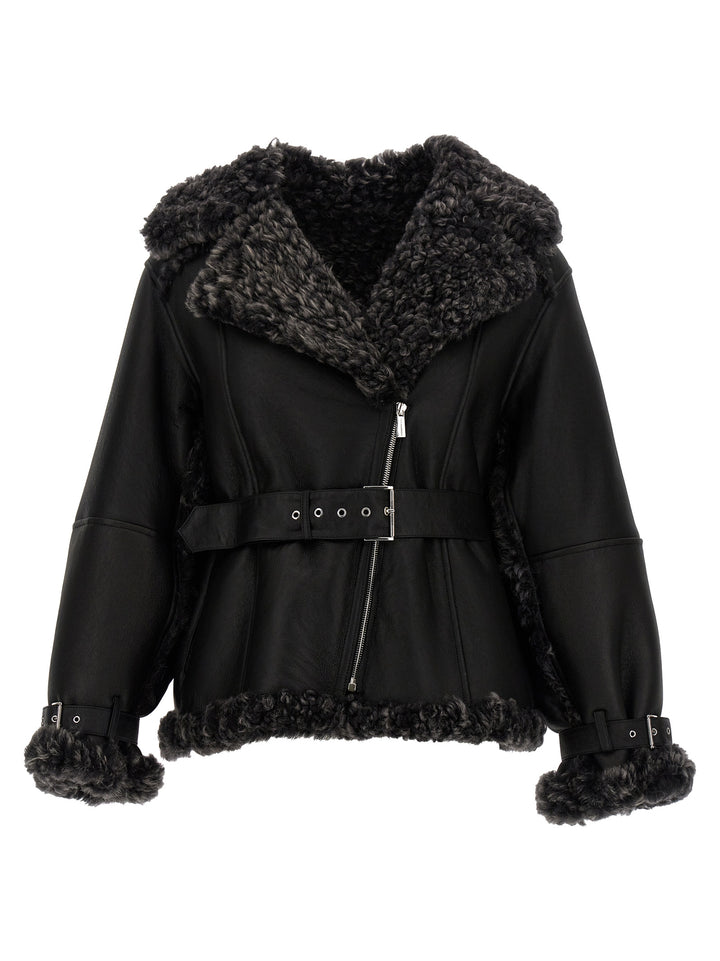 Reversible Sheepskin Pellicce Nero