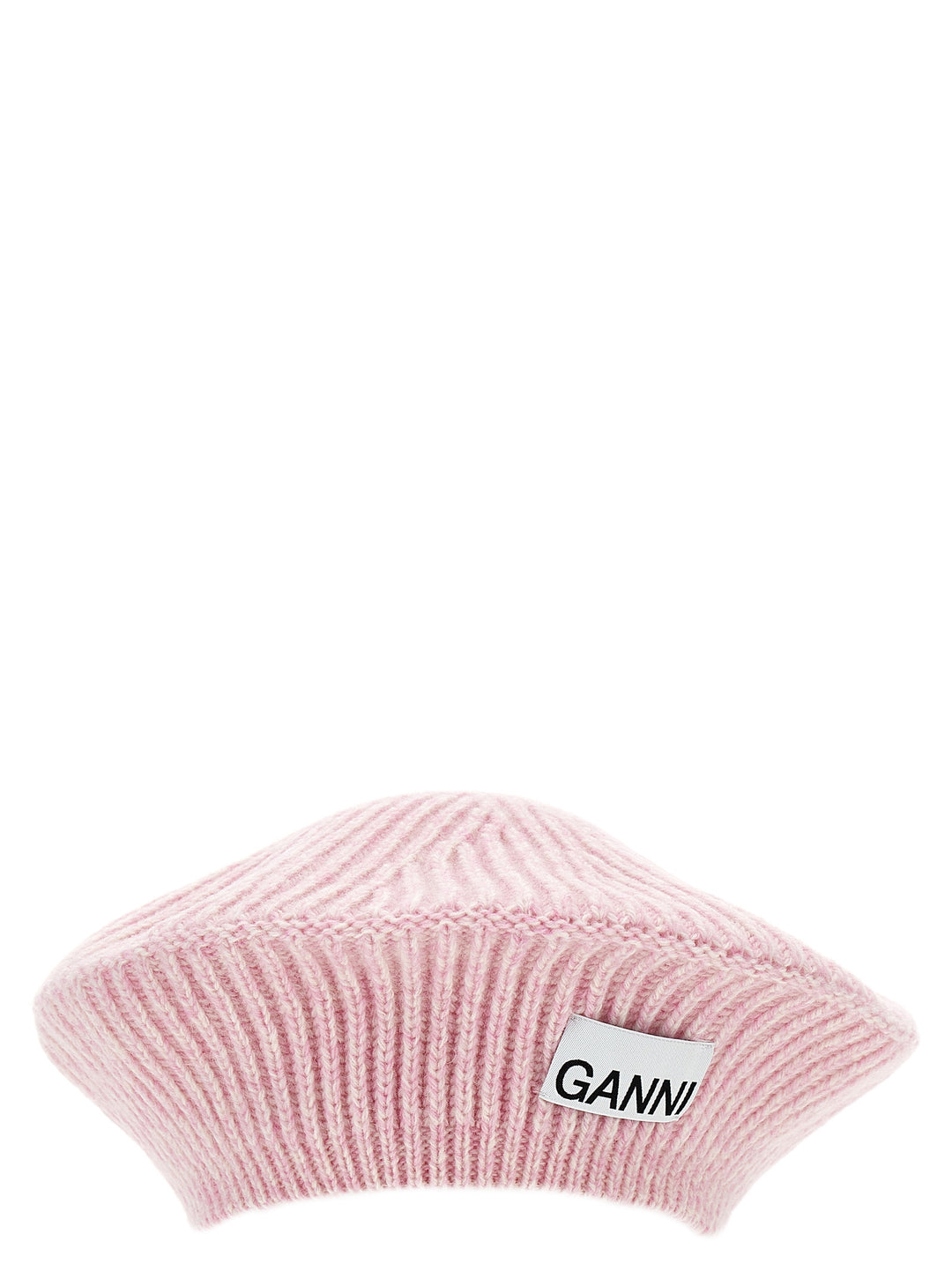 Logo Ribbed Beanie Cappelli Rosa