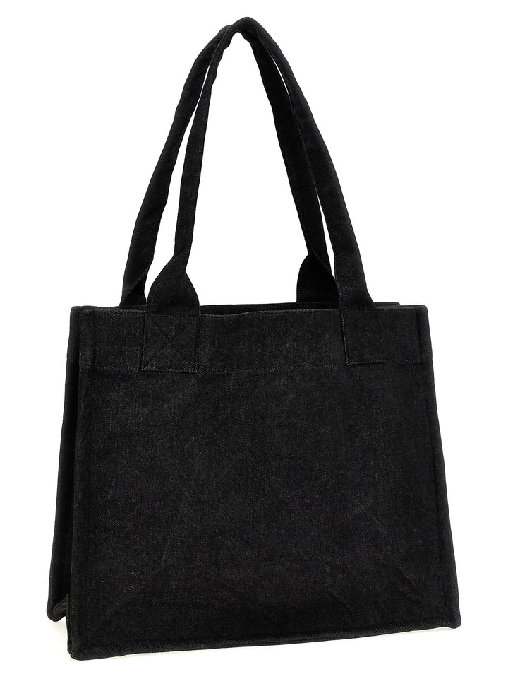 Large Easy Shopper Denim Tote Nero