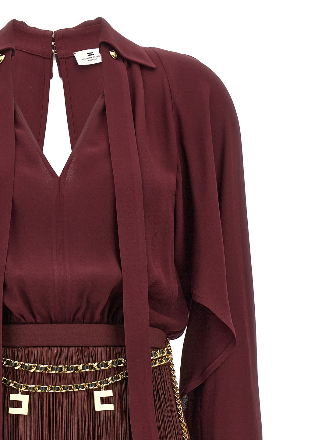 Fringed Dress Abiti Bordeaux