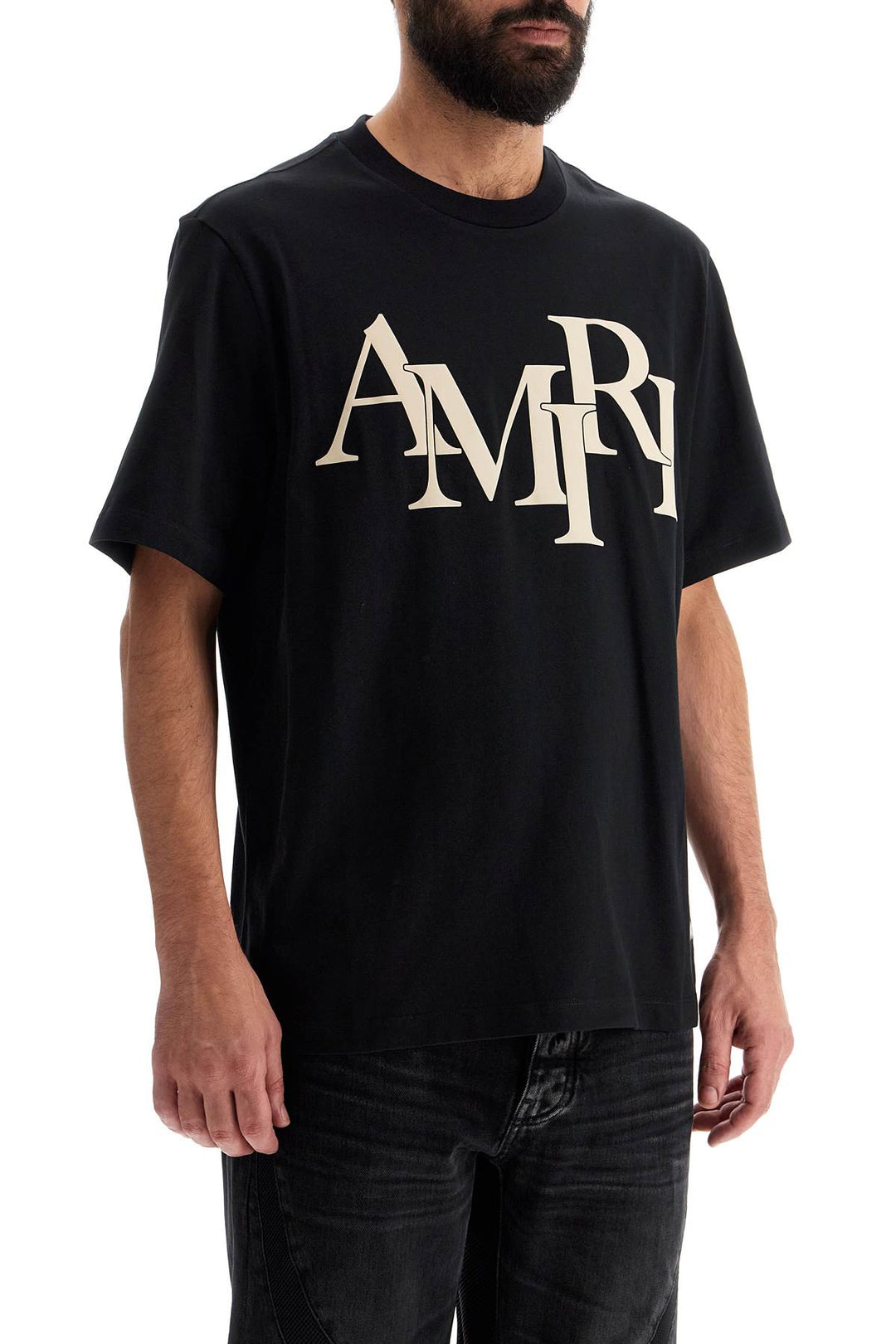 T Shirt Logata Amiri Staggered