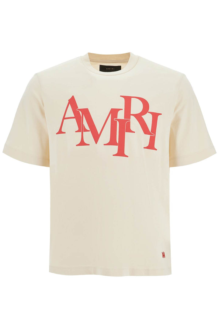 T Shirt Logata Amiri Staggered