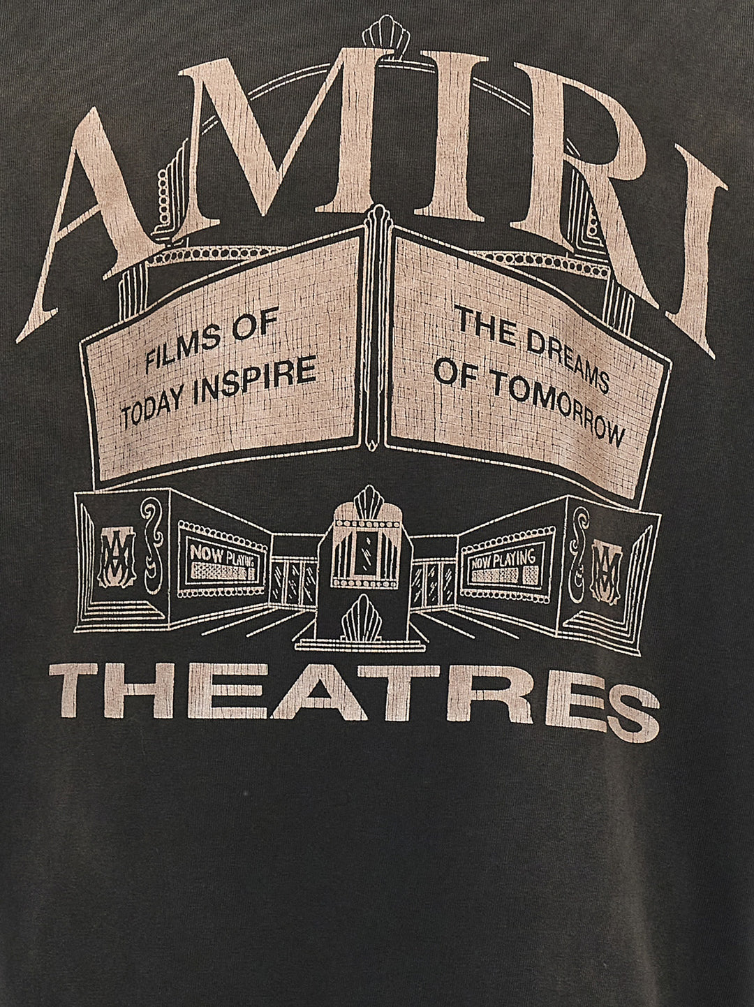 Amiri Theaters Vintage T Shirt Nero