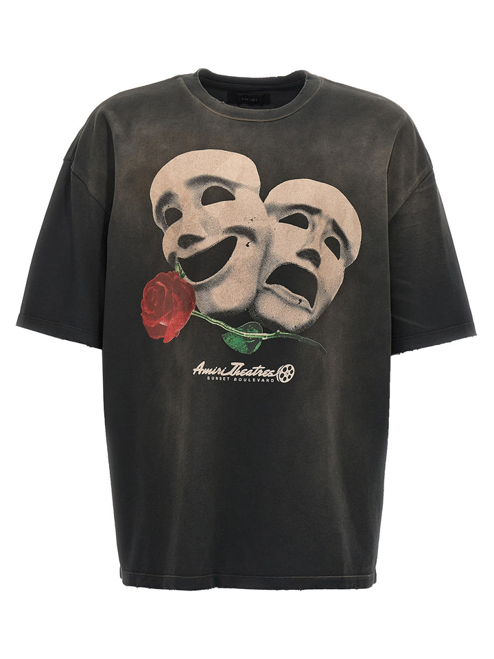 Theater Masks T Shirt Nero