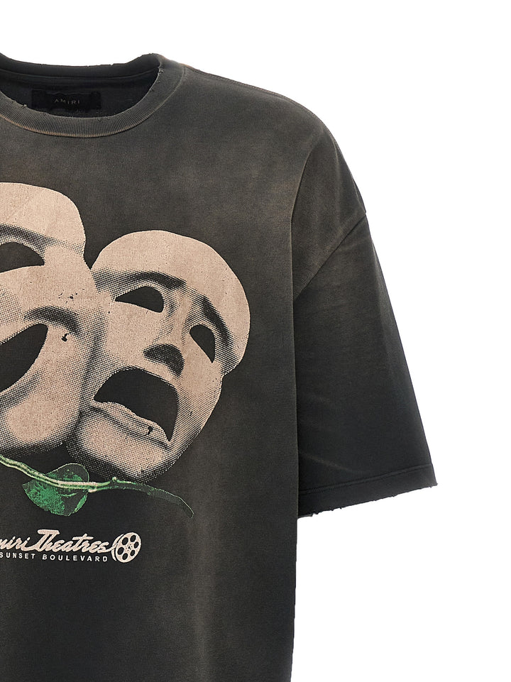 Theater Masks T Shirt Nero