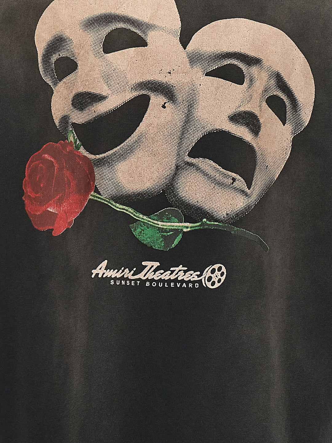 Theater Masks T Shirt Nero