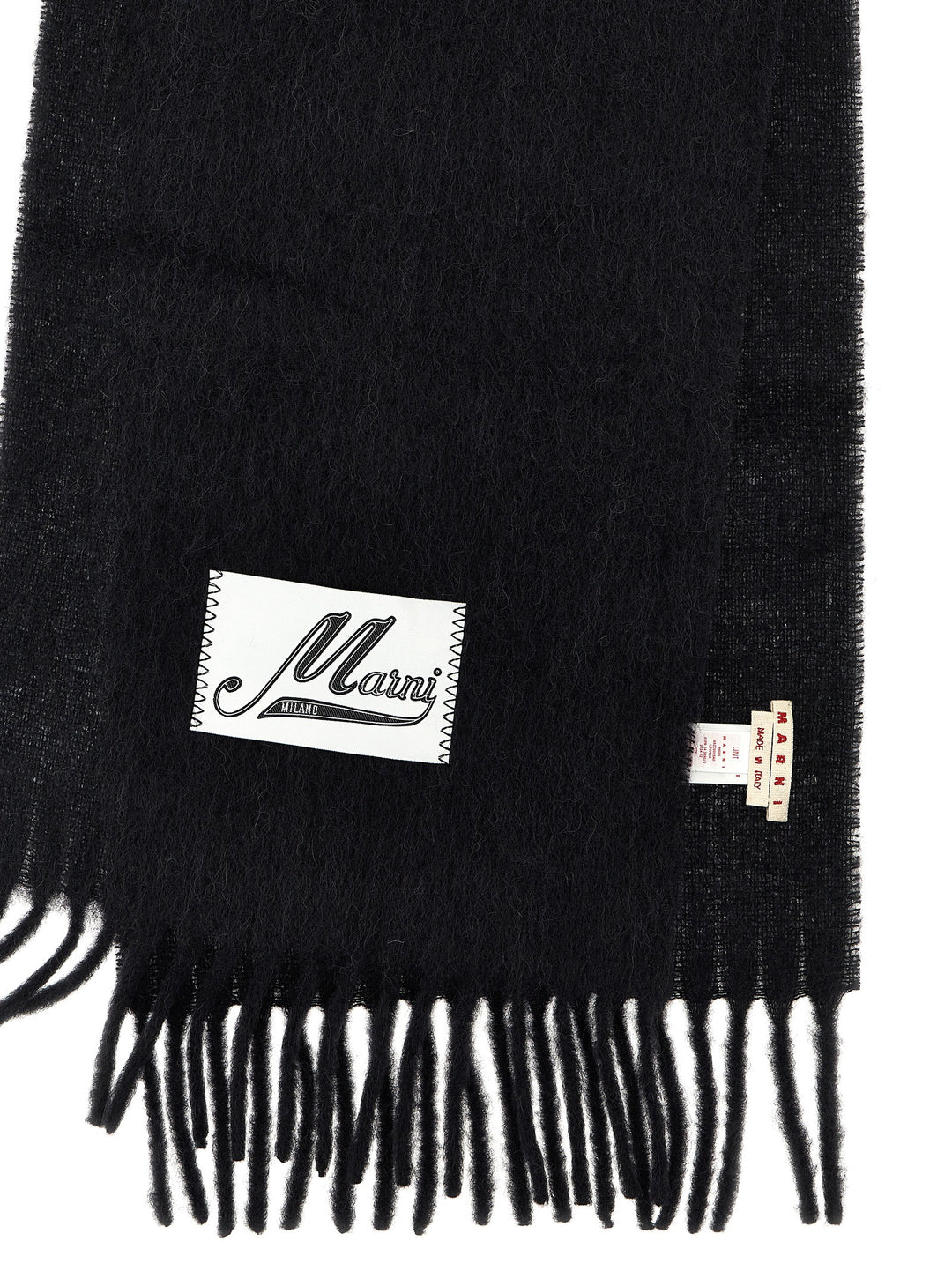 Logo Patch Scarf Sciarpe Nero