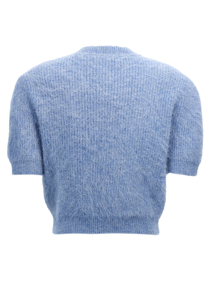 Blue Soft Knit Maglioni Celeste